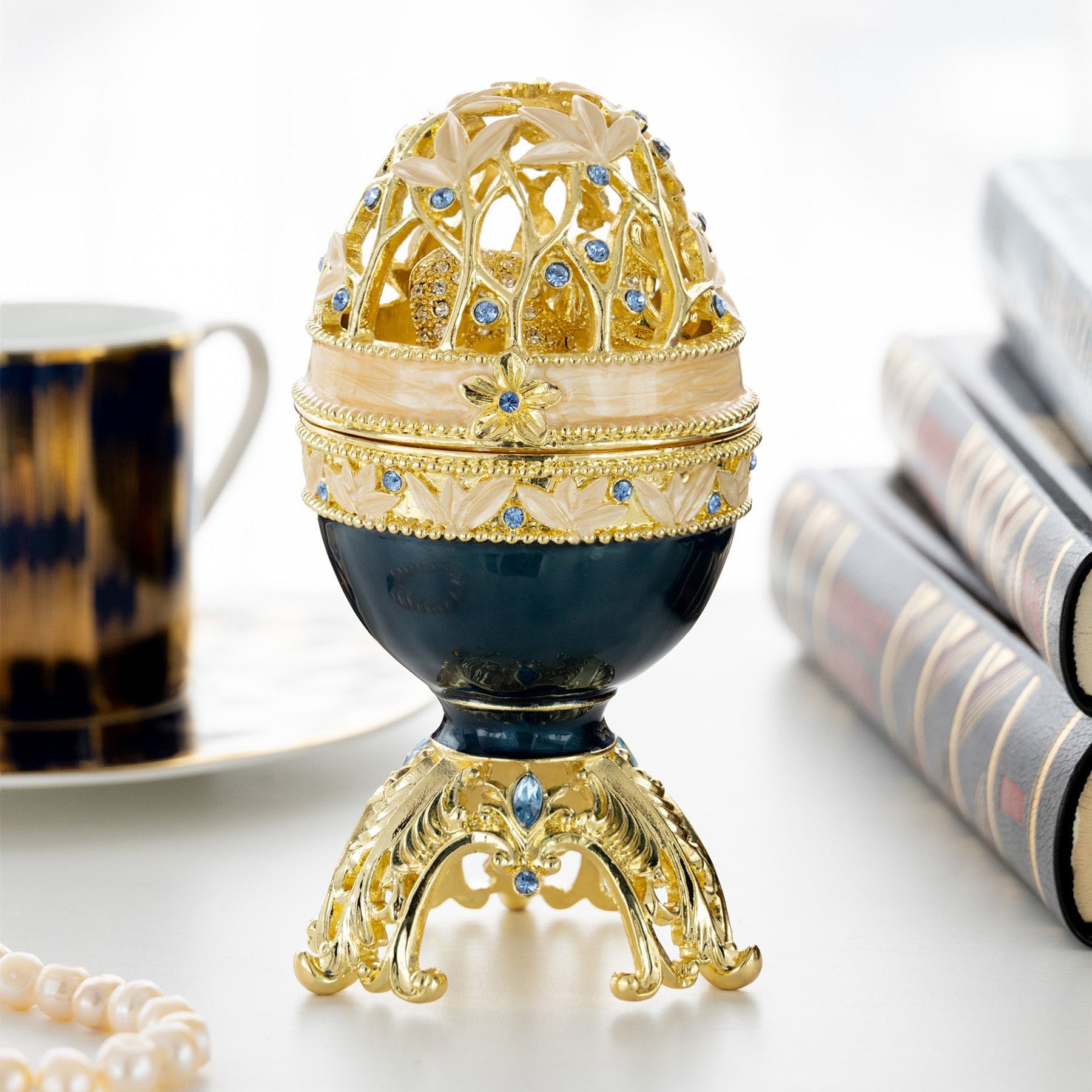 Fabergé-Style Egg Keepsake Boxes