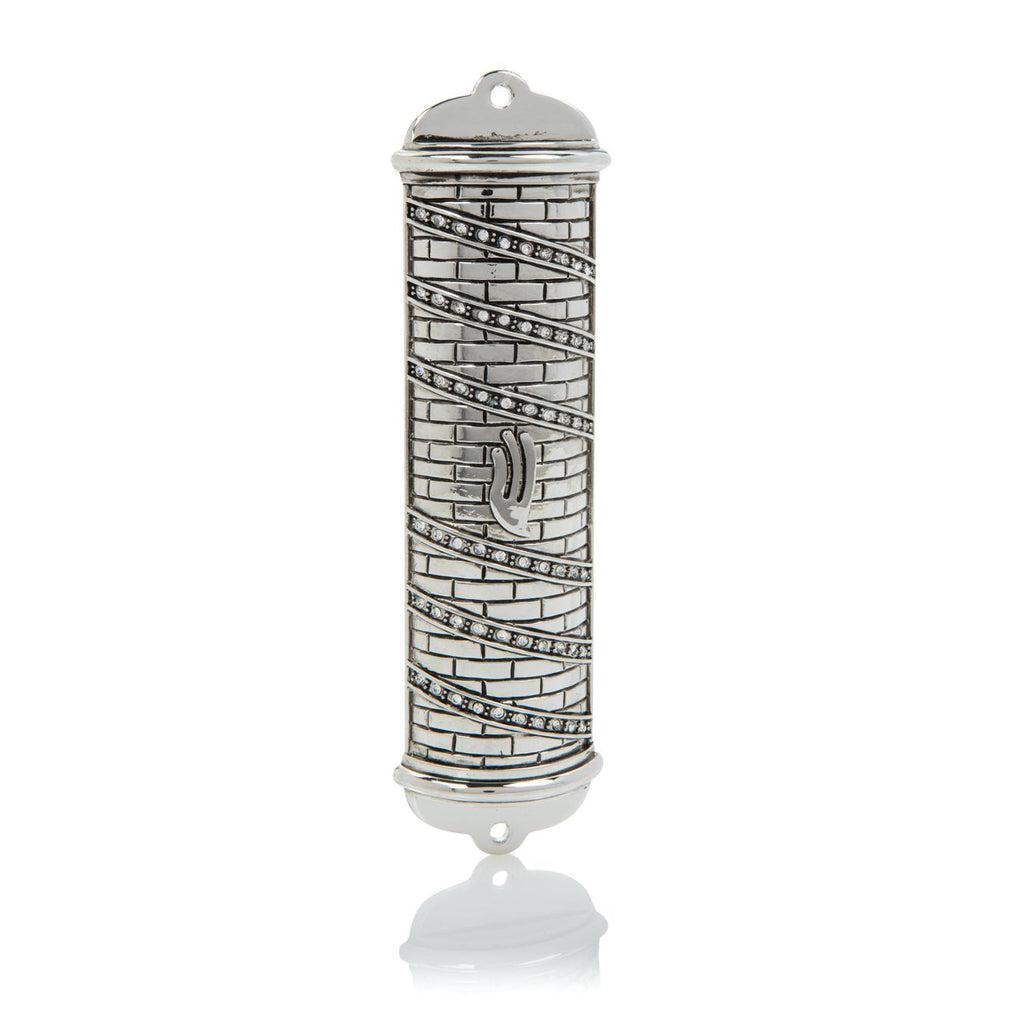 Silver Modern Mezuzah